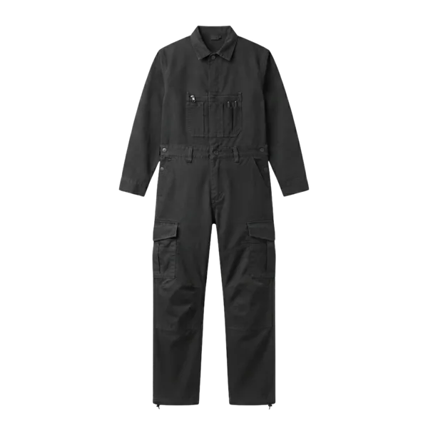 Coverall boilersuit — black colourway, iNeedWorkwear stock