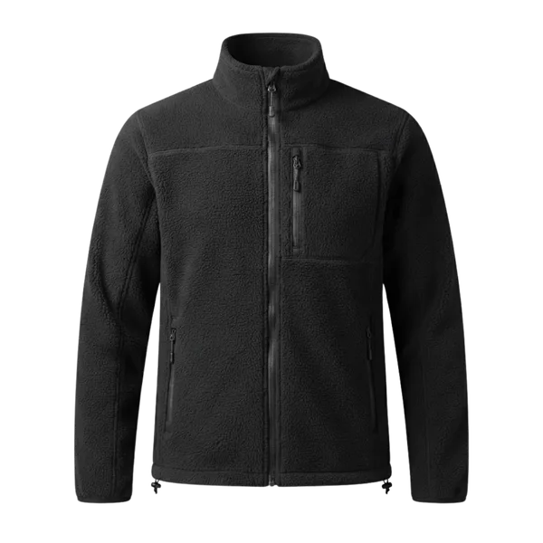 Fleece jacket — black colourway, iNeedWorkwear stock