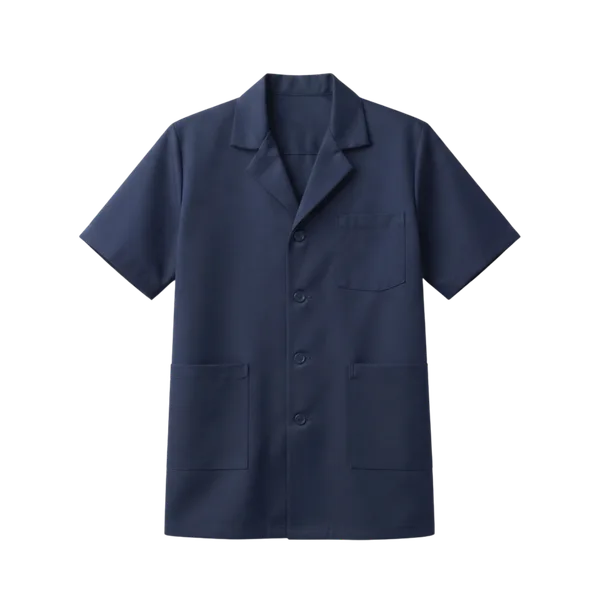 Navy lab coat — iNeedWorkwear stock