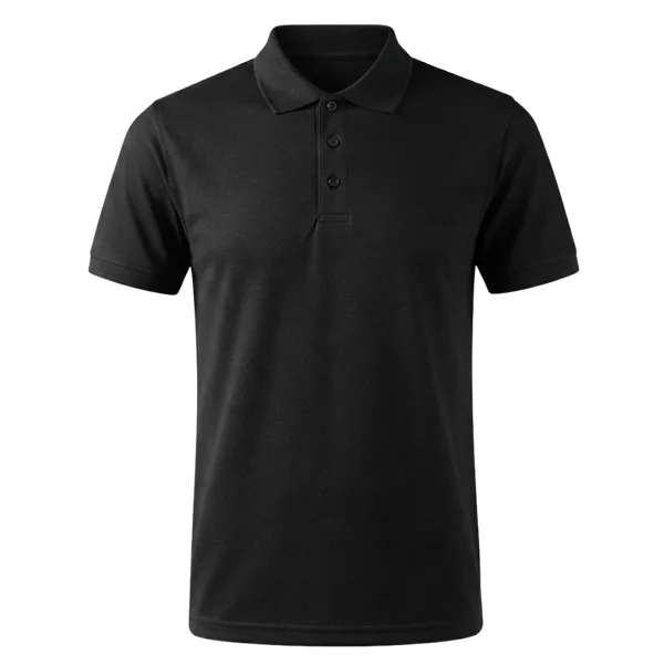 Polo shirt — black colourway, iNeedWorkwear stock