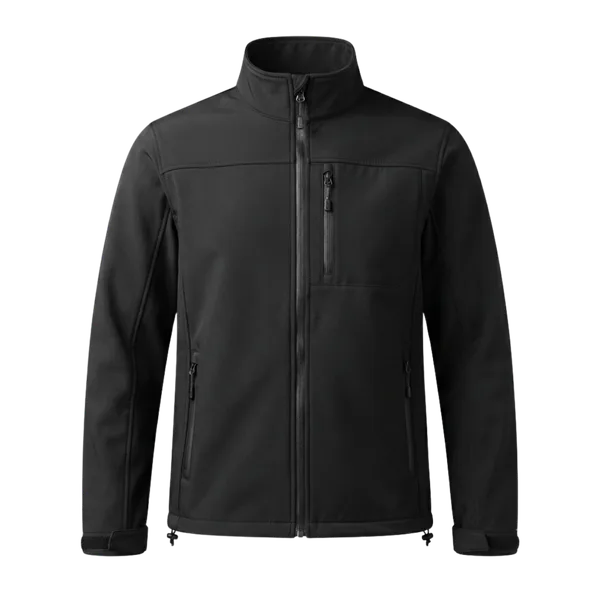 Softshell jacket — black colourway, iNeedWorkwear stock