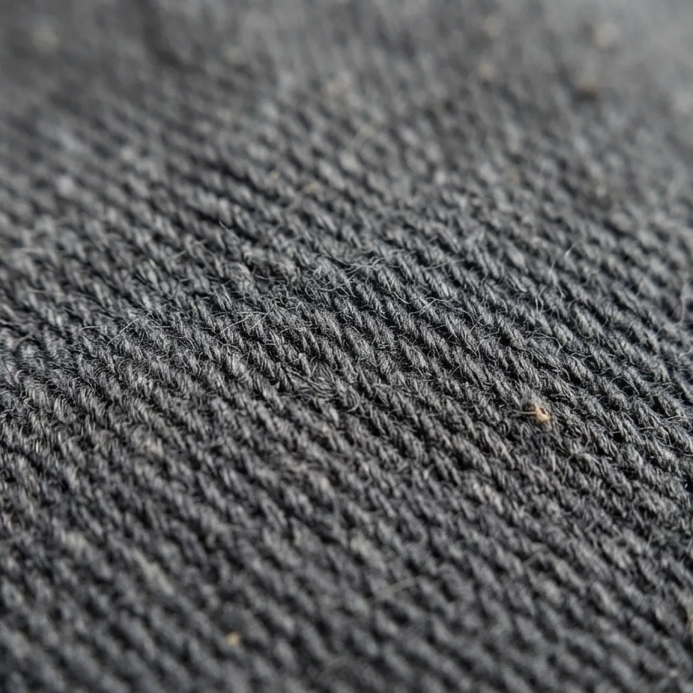 Close-up of a twill workwear fabric weave